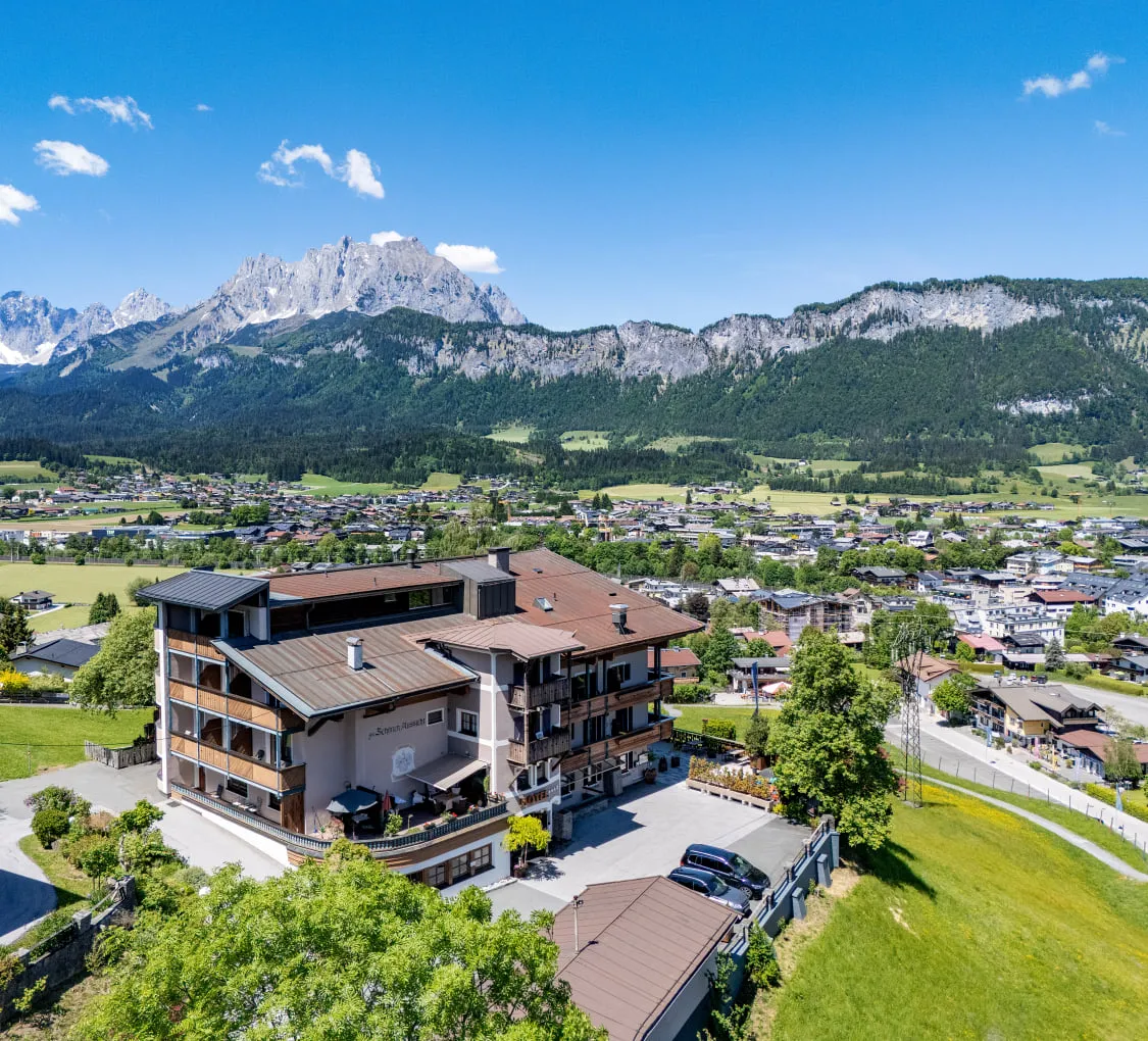 Hotel Gasthof Schöne Aussicht in St. Johann, Bergblick