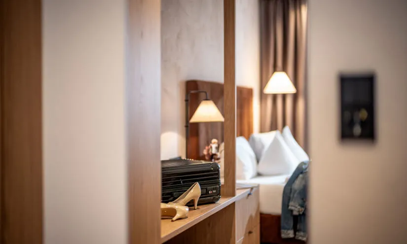 Detailansicht eines Zimmers im Hotel Gasthof Schöne Aussicht