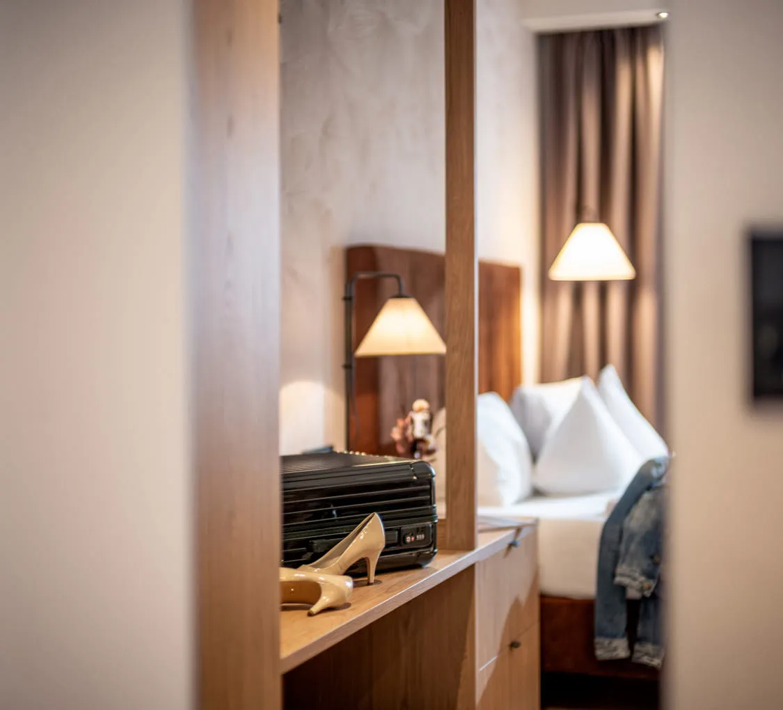 Detailansicht eines Zimmers im Hotel Gasthof Schöne Aussicht